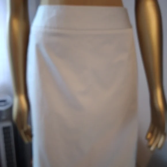 LOFT Off-White Midi Skirt - Picture 5 of 6